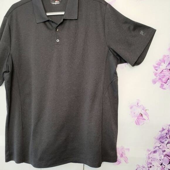 Fila Sport Grey Button Spread Collar Performance Golf Polo XXL - Picture 6 of 7